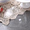 Hoher Glas-Kuchenständer mit Haube