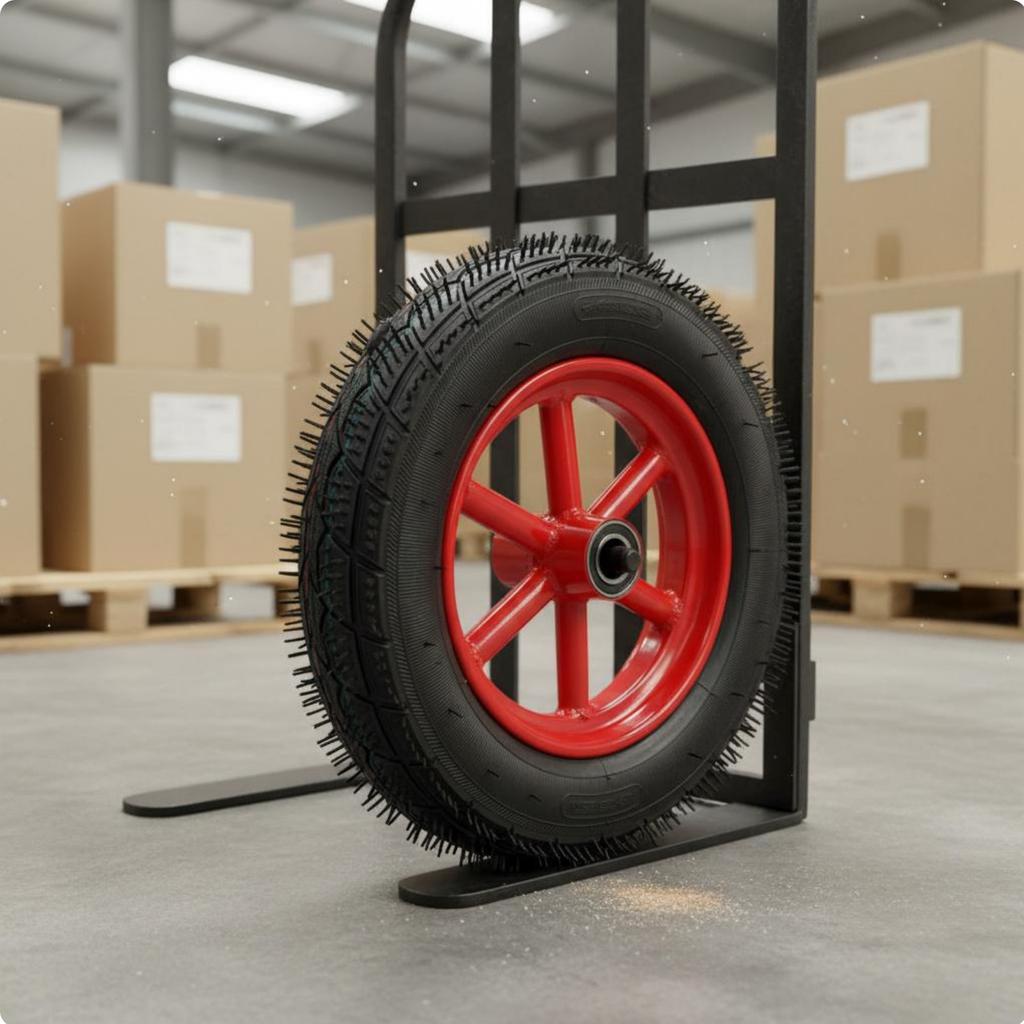 14 Inch Air-Filled Wheel Wear Resistant Hand Wagon Replacement Wheel Professional Hardware Effortless Rolling Wide Surface