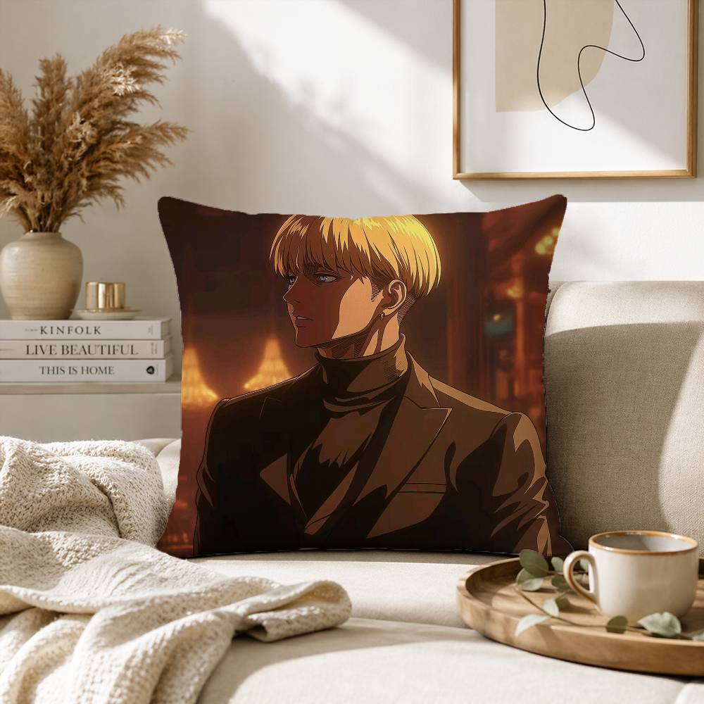 A-Anime Armin Arlert Pillow Case for Sofa Living Room Home office Decor Protective Cover