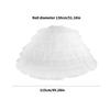 Sottogonna con Cerchio Traspirante in Tulle per Abito da Sposa Struttura Stabile Facile da Riporre Sottogonna per Abito da Sposa
