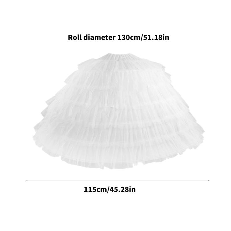 Sottogonna con Cerchio Traspirante in Tulle per Abito da Sposa Struttura Stabile Facile da Riporre Sottogonna per Abito da Sposa