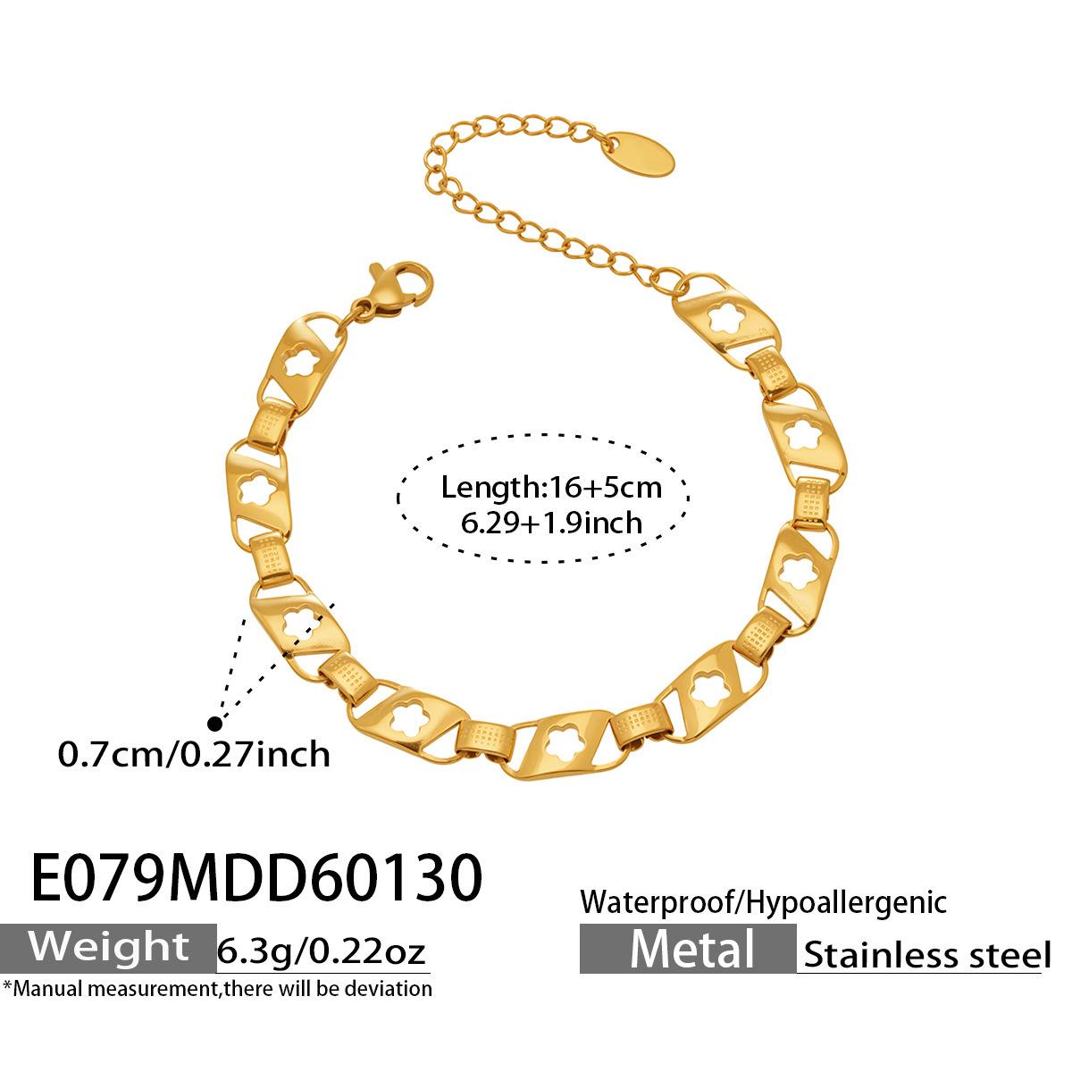 

Модный полый браслет с цветами: Стиль звездной пары с уникальным, универсальным дизайном