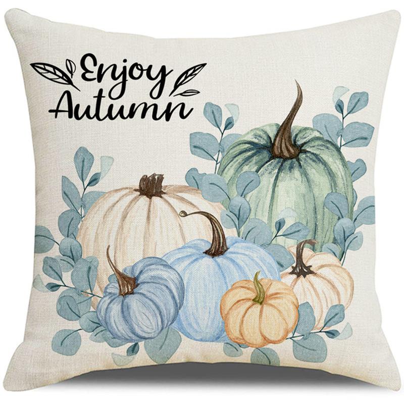 New Thanksgiving Pumpkin Pillow Case Autumn Letter Home Ornament Pillow Sofa Pillow Case Combination Premium Durable 45 45Cm excluding pillow core 990₽