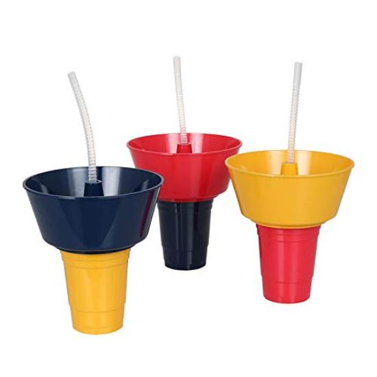 Dulton Carry Snack Tab mit Becher zum Trinken und Tragen zum Filme schauen und Durchmesser Durchmesser Fassungsvermögen Becher, Marineblau, Amerikanisch essen,