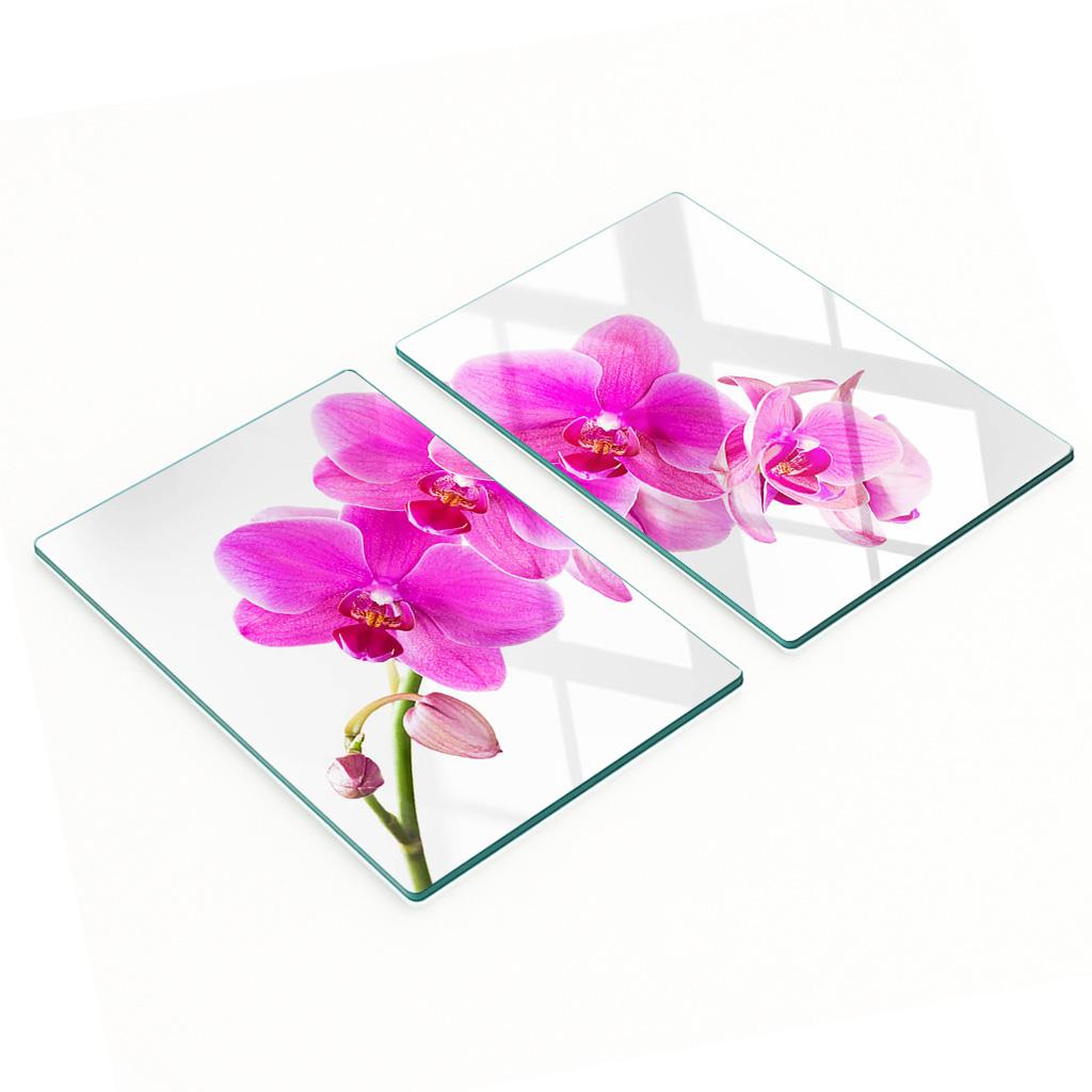 Dekoracyjne Deski Szkło Hartowane Do Krojenia Różowa Orchidea 2X40X52 Cm