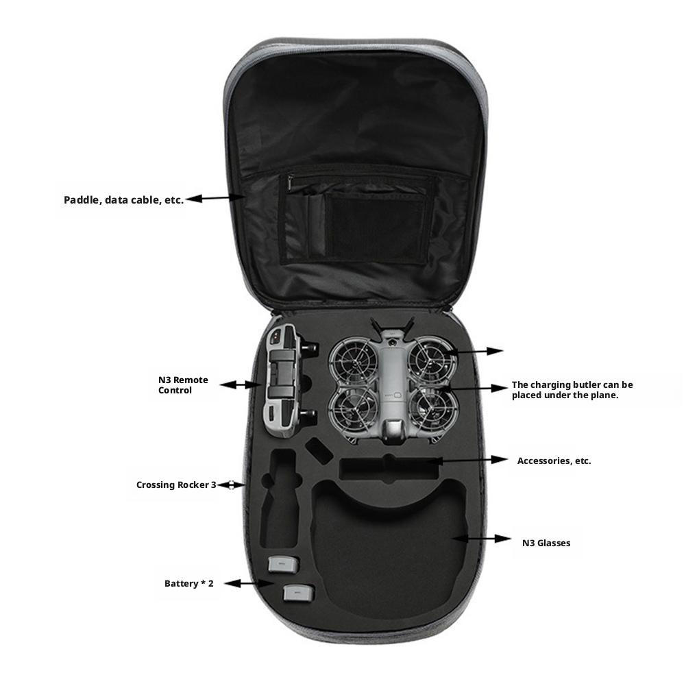 For DJI Neo 2 Storage Case Backpack Portable Fashion Shock-absorbing Waterproof Protecive Hard Shell Box Drone Accessories
