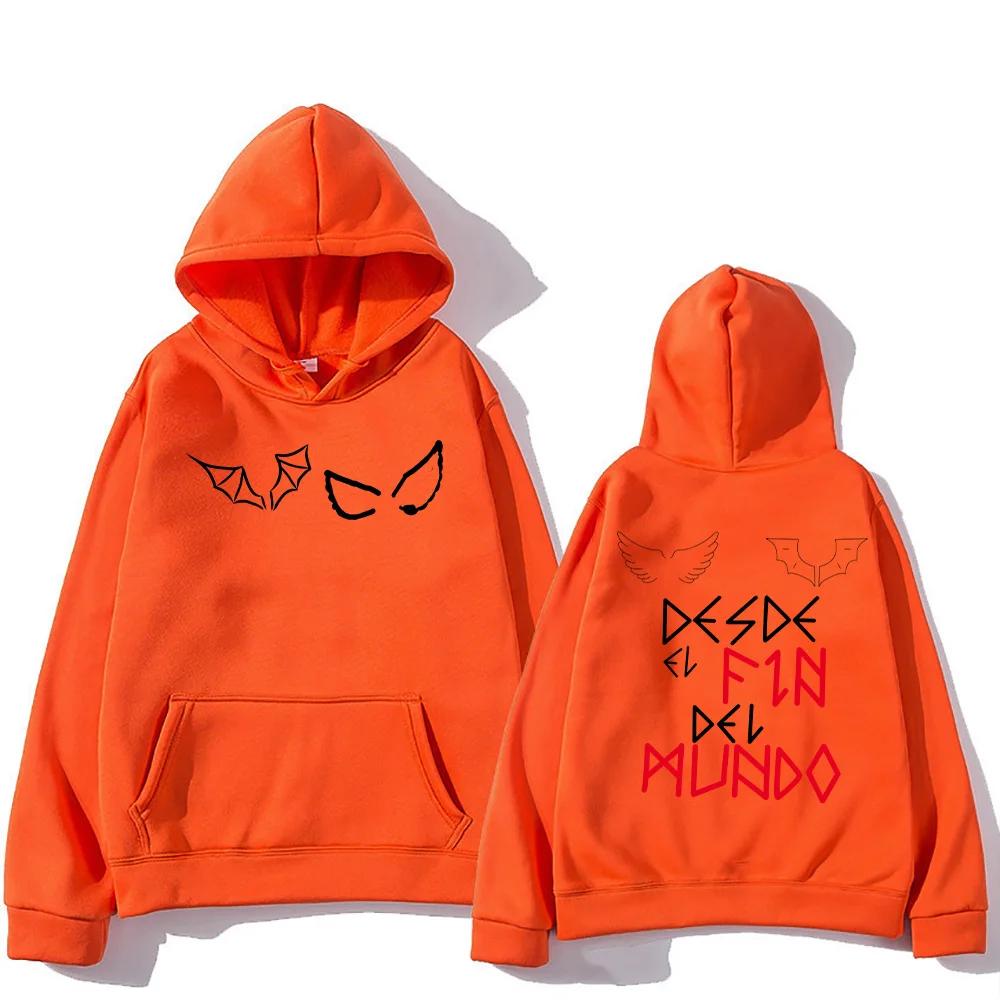 Herren Retro-Hoodies vom Ende der WeltDuki Sweatshirts, Sweatshirts, Harajuku-Ästhetik, neutrale Streetwear, Wollpullover