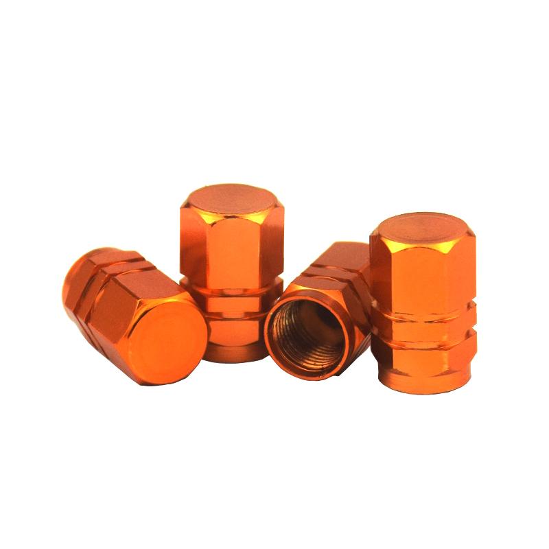 4Pcs Tire Valve Stem Caps Decorative Tires Accessories Aluminum Alloy Nipple Wheel Caps Cars Motorcycles Bicycle Cover Dustproof