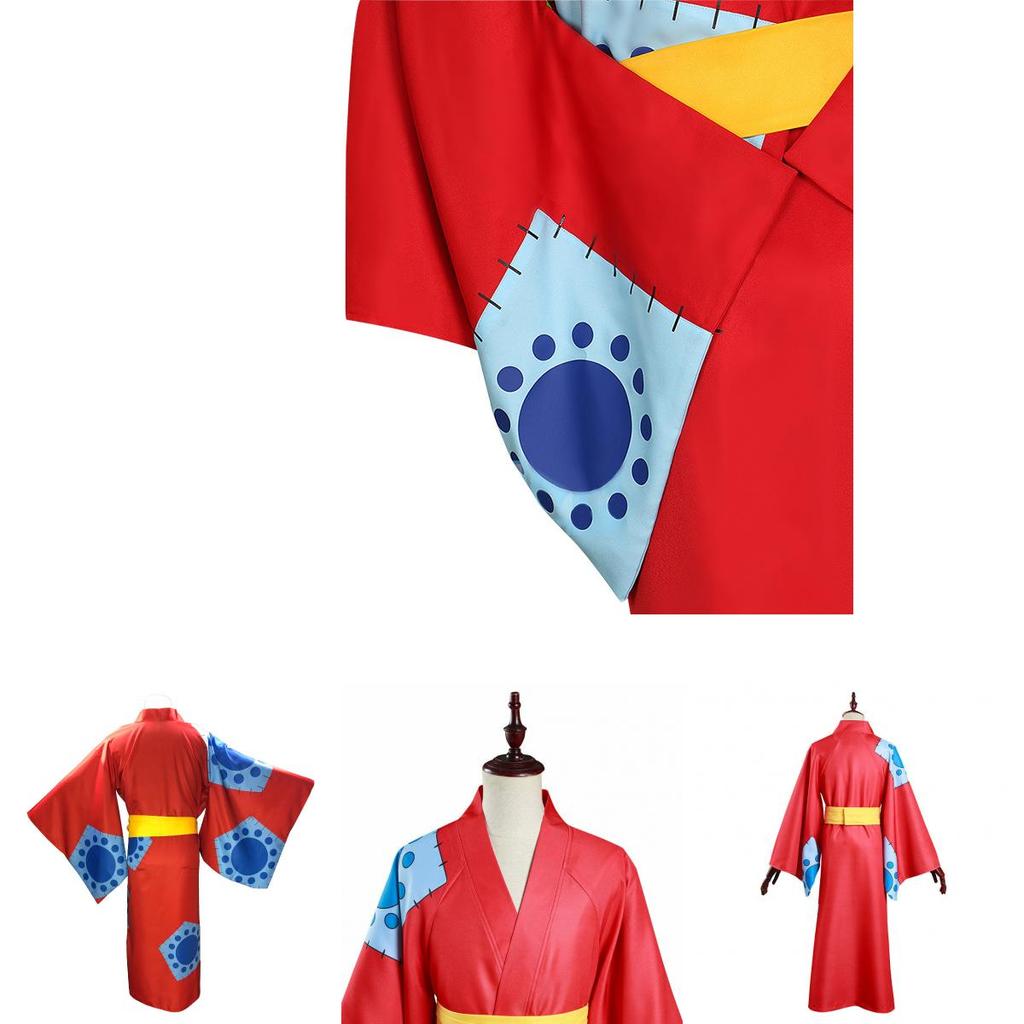One Piece Wano Country Cosplay Costume For Monkey D Luffy Fans