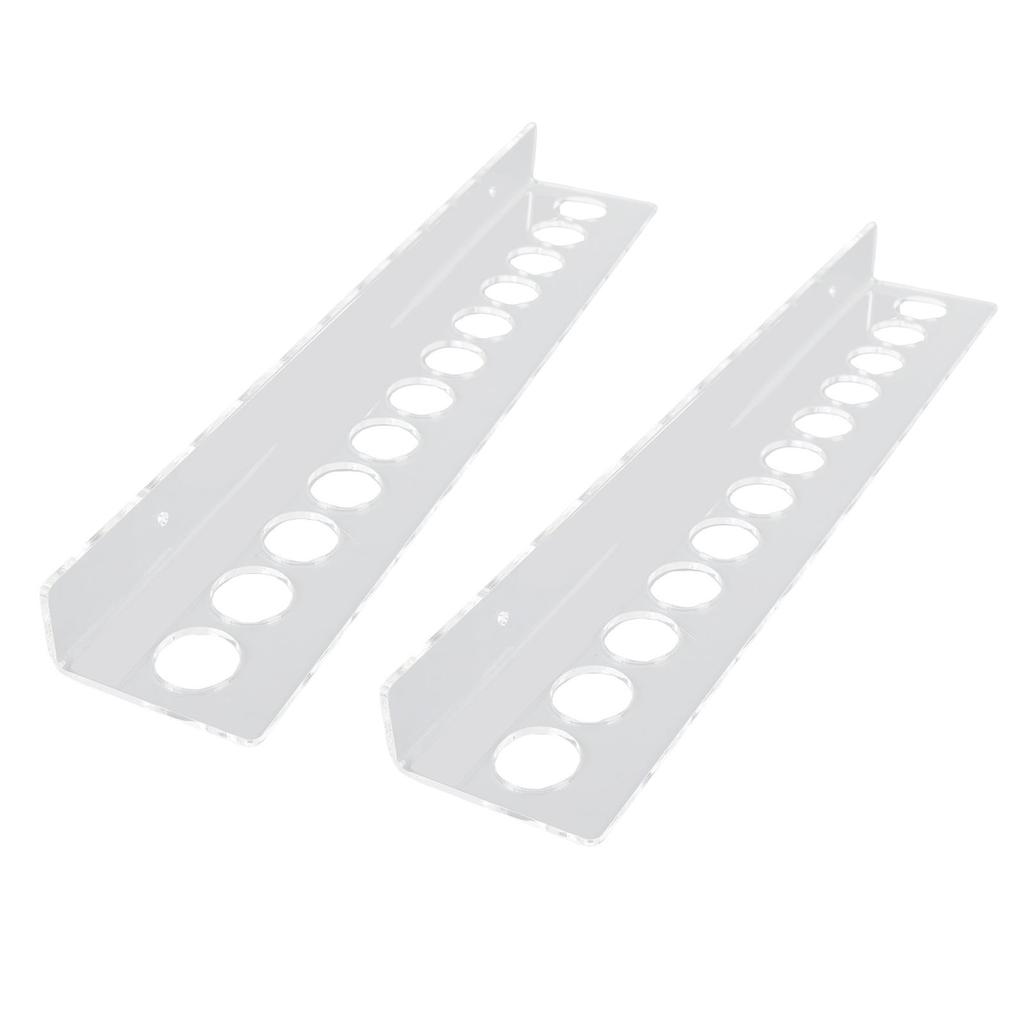 12 Slots Acrylic Wall Mounted Scissors Holder Rack Hairdresser Salon Shear Storage Holder for Barber Shop Office Home