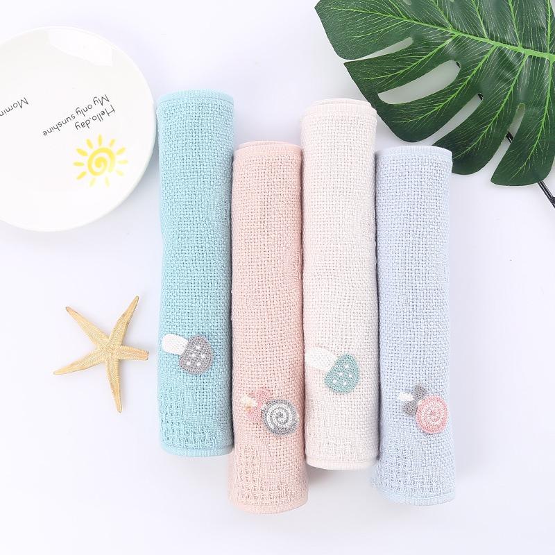 Pure Cotton Absorbent Square Face Wash Towel Korean Style Lovely Breathable Tender Skin-friendly Household Adults All-Purpose