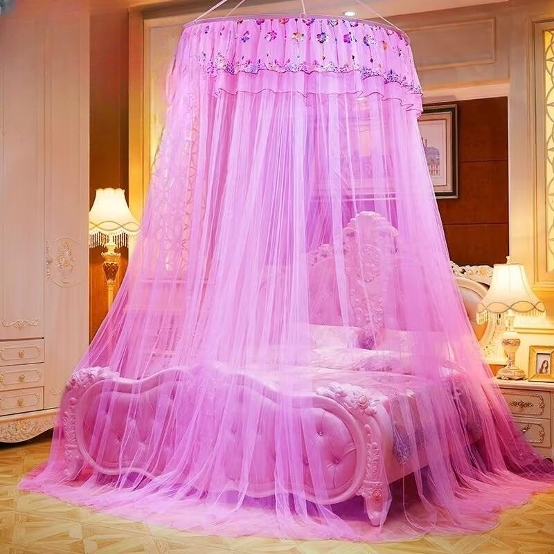 Home And garden Children Bed Mosquito Net Girl Round Bed Tent Mosquito Nets Bed Curtain Bed Canopy For Double Bed Mosquito Net
