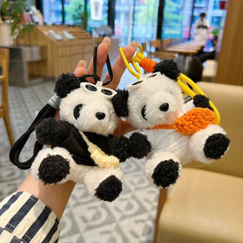 Cute Cartoon Plush Little Bear Pendant Soft Bag Charm Backpack Decorations