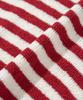 KNITTED Boucle Stripe Round Knit Red