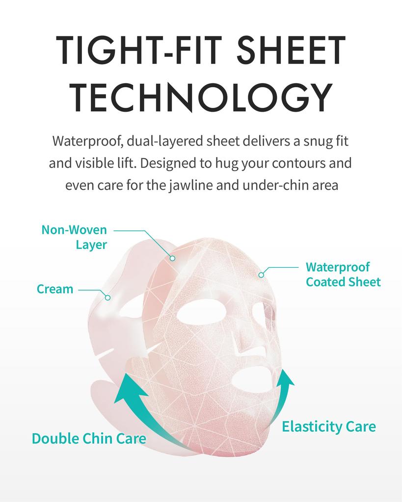 REJURAN Perfect Mask X 4 Original Collagen Sheet Mask for Facial Firmness and Sagging [Official] V-Titer (20g Sheets) c-PDRN
