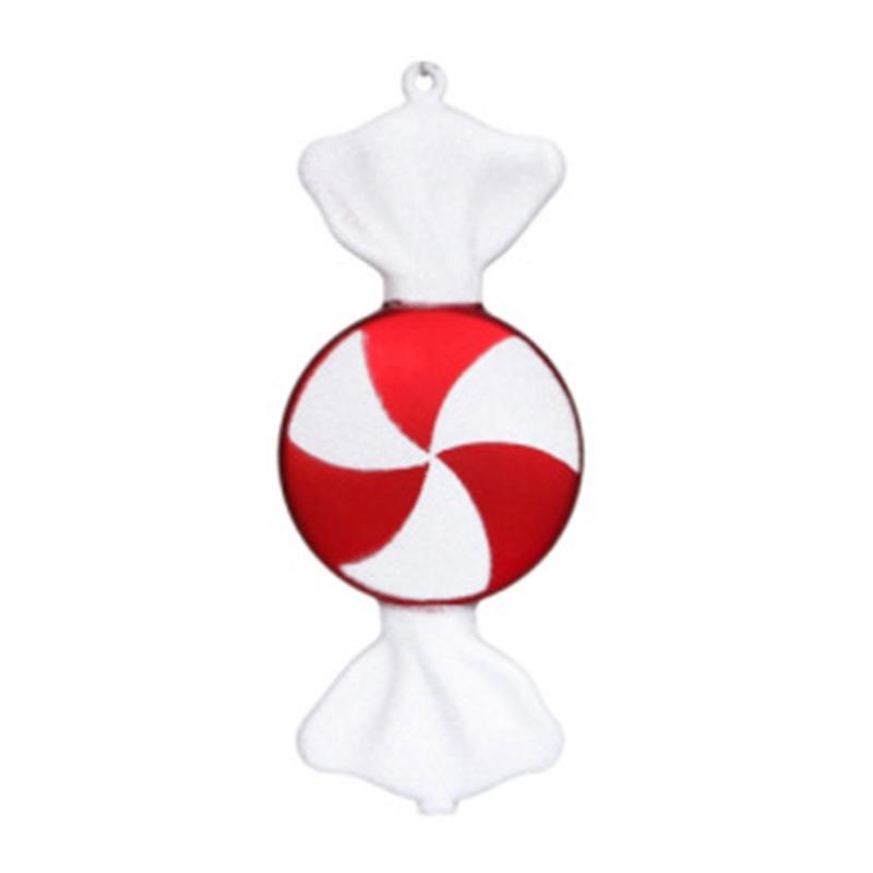 Christmas Candy Red White Decorative Pendant Charm Ornament Supplies for Tree Festival Party Decoration Gift Supplies