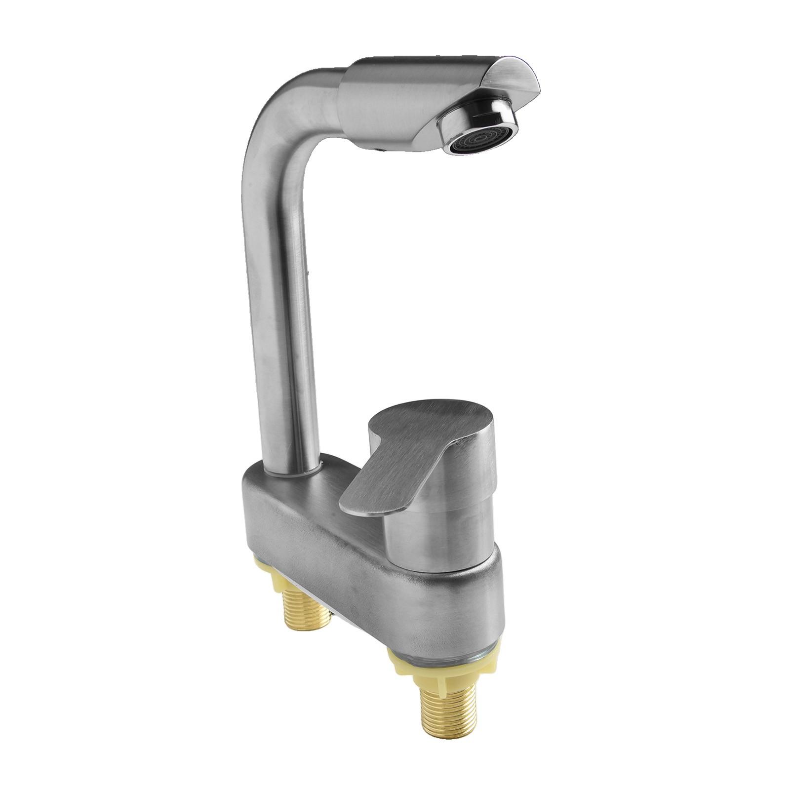 

Легкоочищаемый смеситель для раковины с одной ручкой из нержавеющей стали 304