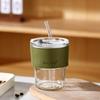 Trendy Bamboo Glass Cup: Stylish Women's Coffee & Beverage Gift