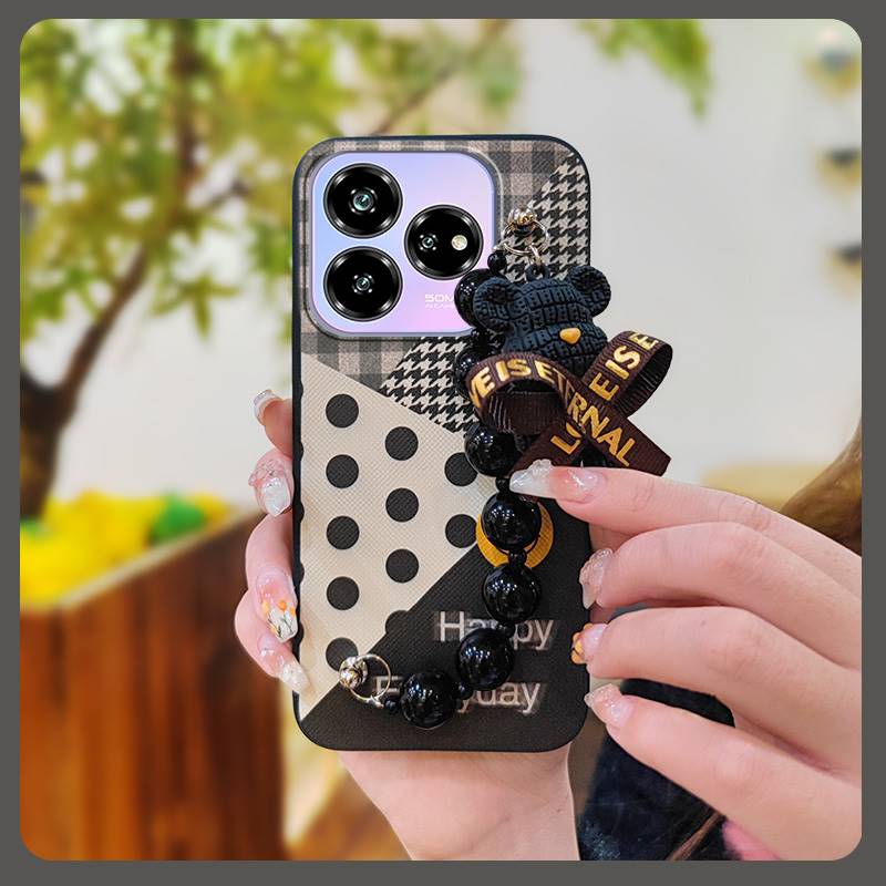 Cute Simplicity Phone Case For ZTE Blade V60 Design/Axon 60 Lite Protective Case Bear Bracelet Dirt-resistant Anti-knock