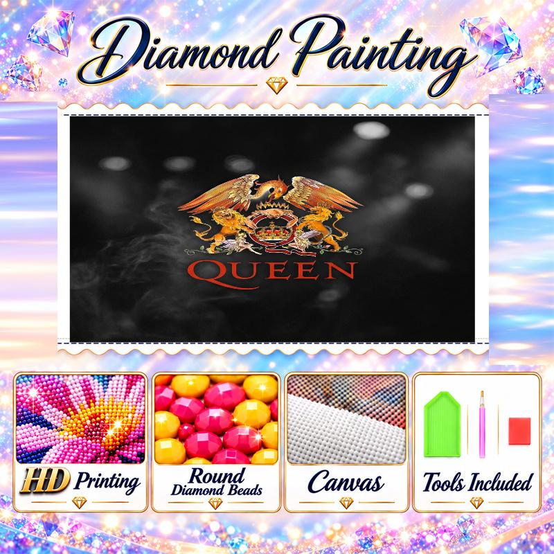Queen Diamond Painting Kit 5D Full Drill DIY Diamond Mosaic Wall Art Home Decor