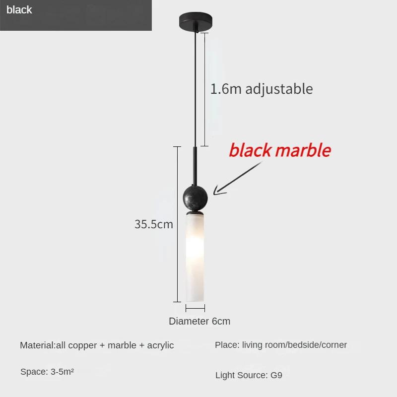 Light Luxury Marble Wall Lamp All Copper LED Lamp Hotel Living Room Bedroom Balcony Staircase Corridor Home Decoration Wall Lamp