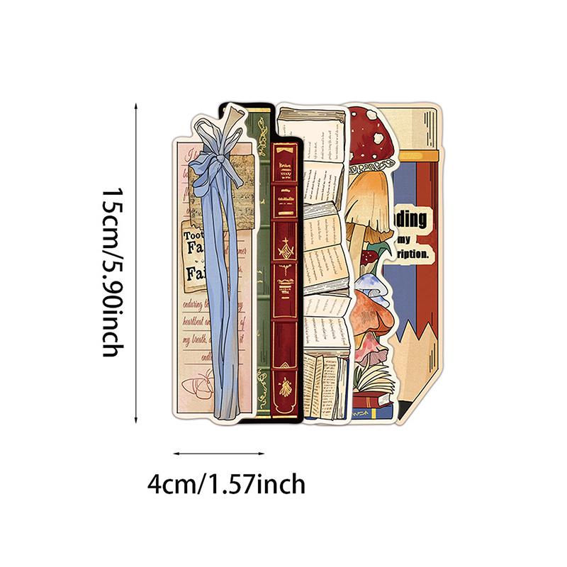 30Pcs Irregular Vintage Reading Bookmarks Unique Shape Design Reading Pages Book Marks Personalized Creative Bookmarks Gifts