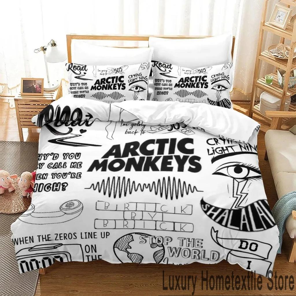 3D Druck Arctic Monkeys Band Bettwäsche Set Bettbezug Bettset Steppdeckenbezug Kissenbezug Steppdecke King Queen Größe Jungen Erwachsene