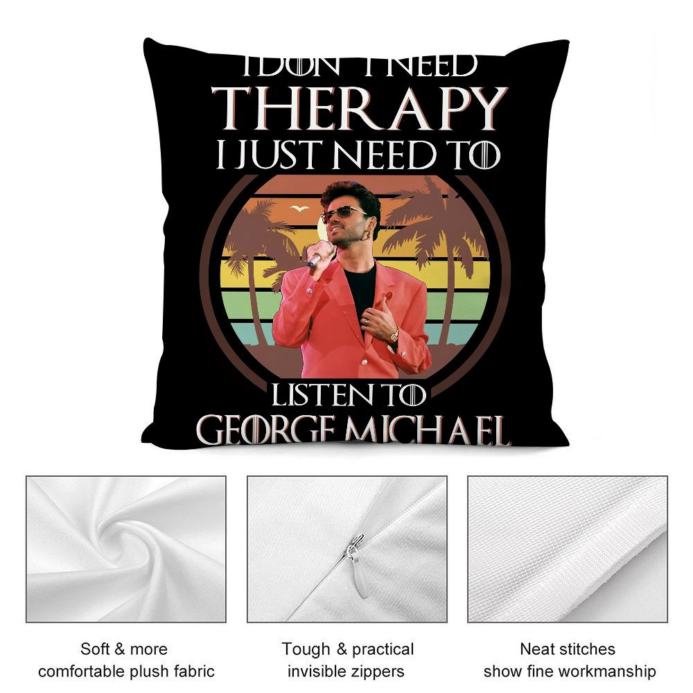 G-George Michael Singer Pillow Case Short Plush Pillow Covers Sofa Decorative Gift Home Double-sided Printing Cushion Cover