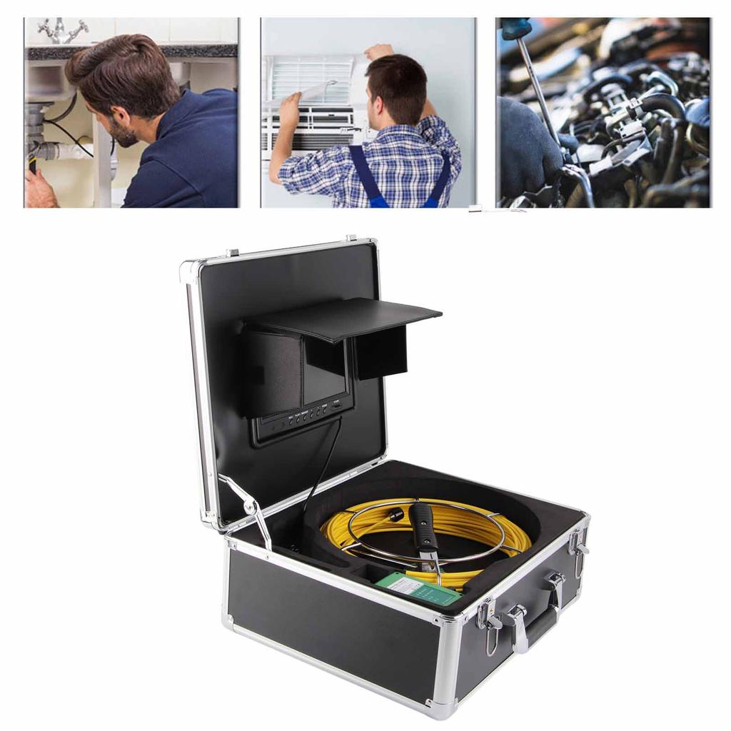 Industrial Endoscope 9 Inch Video 30MM Borescope Pipe Wall Inspection Detection Camera Drain Sewer