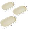 1Pcs Stackable Dessert Tray Oval Shaped Food Serving Tray Durable Fruit Plate  for Home Kitchen