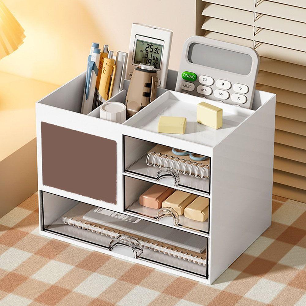 Reasonable Partition Drawer Storage Box Plastic Pen Holder Multipurpose Desk Organizer  School