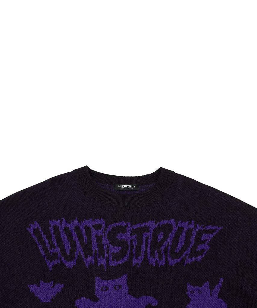 LUVISTRUE Vl 2D Cat Knit(Navy)