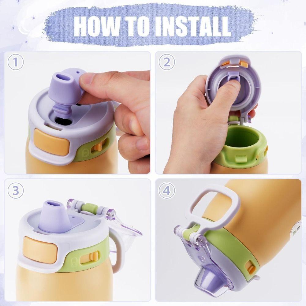 2pcs Silicone Replacement Mouthpiece Water Bottle Bite Valve for Ello Pop & Fill 22oz 32oz