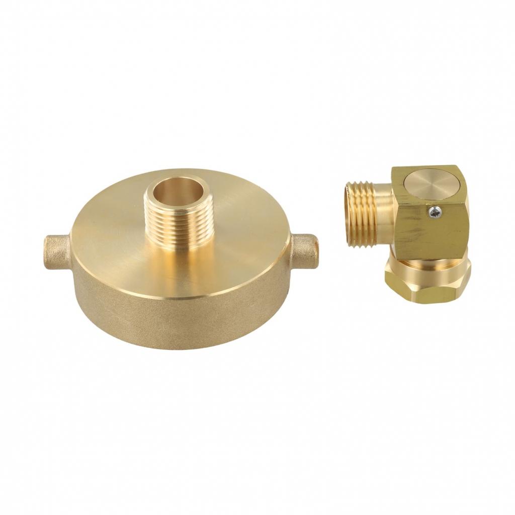 Brass Connector For Fire Hydrants Featuring 212 NSTNH And 34 GHT Ends New