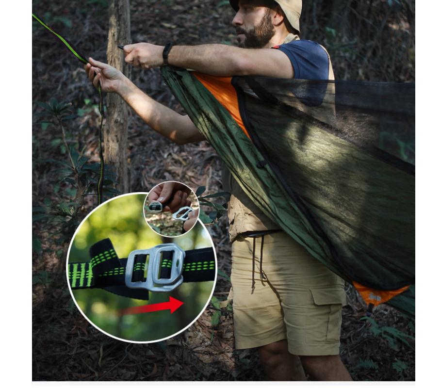 Ridge Line Hammock Shelter with Full Setup: Mosquito Net, Weather Fly, Pad & Bag, for Fast Deployment & Max Protection