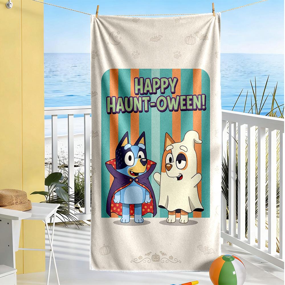 Bluey Beach Towel High Absorbency & Quick-Dry Comfortable Lightweight