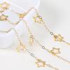 2Meters 1Meter Stainless Steel Hollowout Star Link Chain Dangle Charm Chains for Necklace Anklet Jewelry Making DIY Waterproof