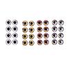 MUQZI Sports Accessory 20 Pcs 7-15mm 4D Fly Fishing Lure Eyes Tying Jig Tackle Crafts Dolls Waterproof
