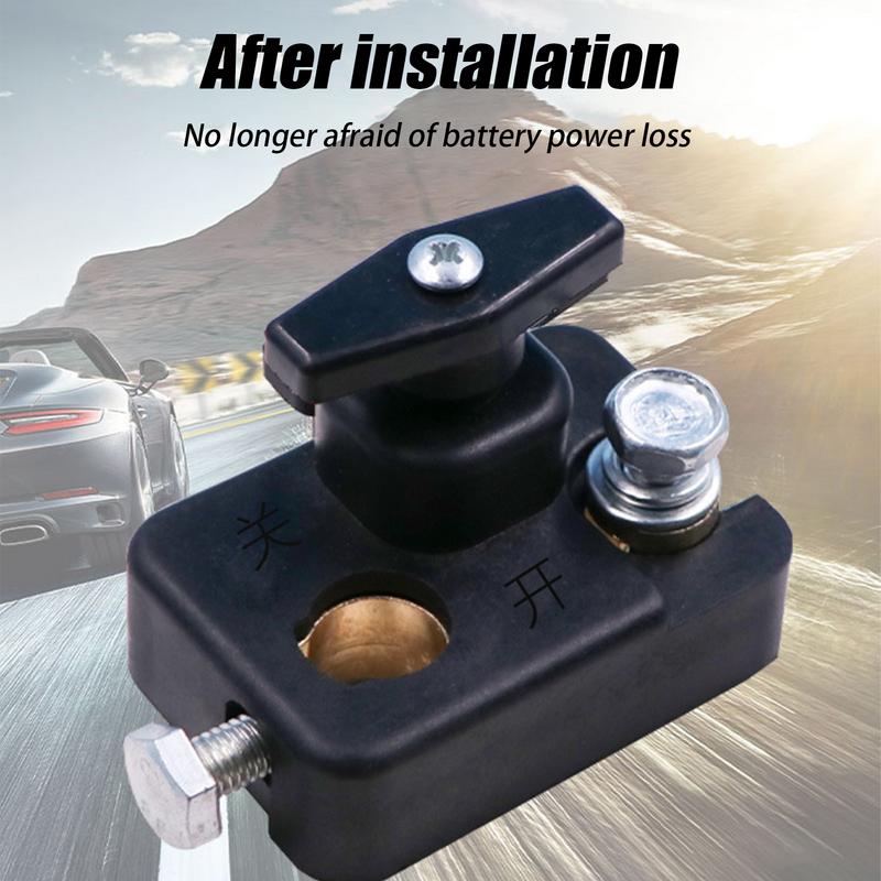 Battery Isolator Button 12v/24v Safety Battery Cutoff Button Heavy-Duty Waterproof Auto Parts Vibration-Proof Car Accessories