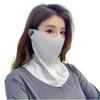Women's Summer Ice Silk UV Protection Face Mask - Breathable, Full Coverage for Cycling and Outdoor Activities.