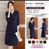 BaiFuFen Long Knit Spring Sweater Dress Women's Dress, Autumn/Winter, Sleeve, Elegant, Slimming, Knee-Length, Dress,