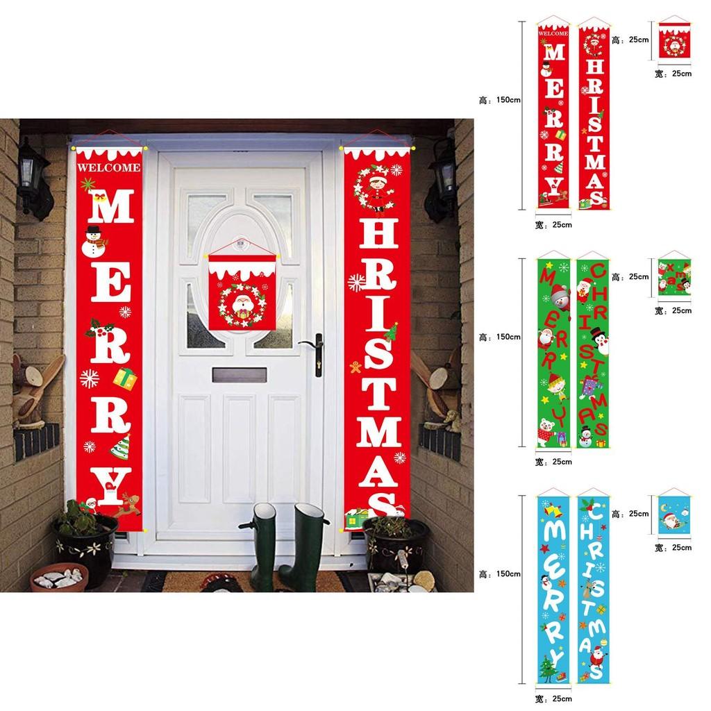 Festliche Vlies-Weihnachtsgirlande Türvorhang für Feiertagsszenen-Dekoration