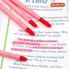 Shuttle Art Highlighter Pink Pastel Solid Fluorescent Fluorescent Retractable Gel with Clear for Marking Convenient Storage Pens, Colors, 5-Pack,