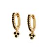 CRMYA Vintage Piercing Ear CZ Zircon Cross Earring Gold Silver Filled Drop Earrings For Women Hoop Earings Jewelry Wholesale