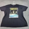 Nirvana Shirt Mens 2XL Black 2020 Stage Photo Rock Concert Band Graphic Tee Unisex T-Shirt