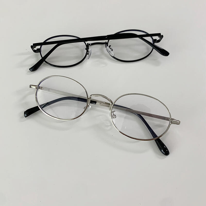 

Round titanium metal glasses gl-55 dodo black
