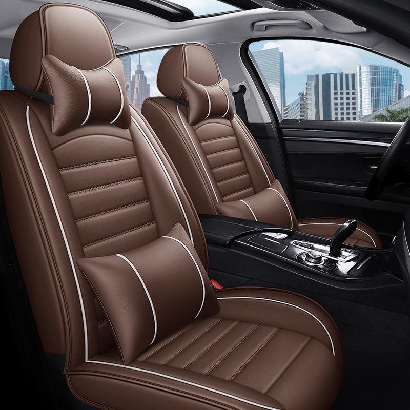All-Season Leather Car Seat Covers for Honda Vezel, Full Coverage