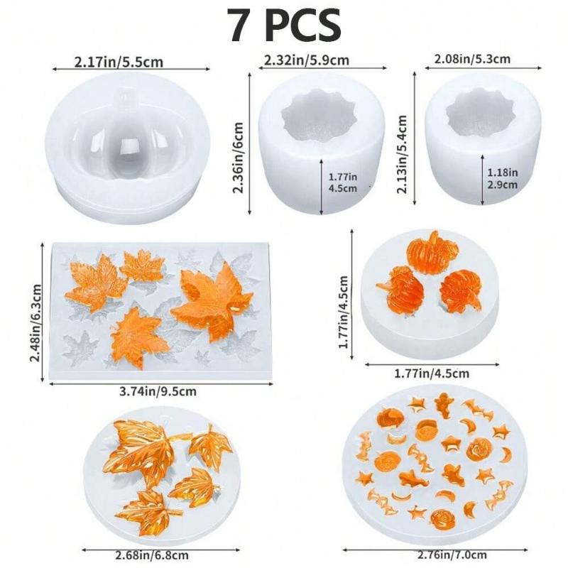 

Хэллоуин День благодарения Тыква Силиконовая форма DIY Ювелирные изделия Осенний декор Включает темы Призрак Кленовый лист для сезонного творчества