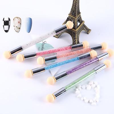 Sponge Heads Replacement Nails Art Gel Polish Brush Glitter Powder Dotting Color Pen for Manicure Accessories Tools ZJS05