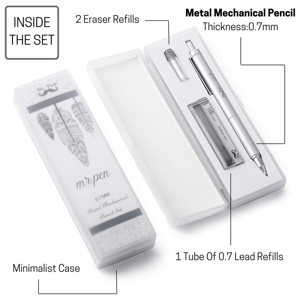 Pen Mechanical Pencil Metal Mechanical Drawing Artist Sketching Lead Mechanical Drawing Pencil Mr. - 0.7 Pencil, Pencil, Pencil, Pencil, Pencil,